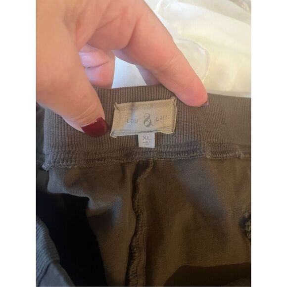Lou & Gray Olive Brown Tie Waist Jogger Pant sz XL - Picture 9 of 10